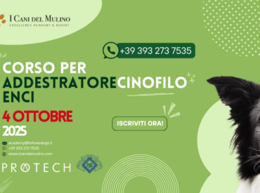 SABATO 4 OTTOBRE 2025 | CORSO PER DIVENTARE ADDESTRATORE CINOFILO RICONOSCIUTO ENCI
