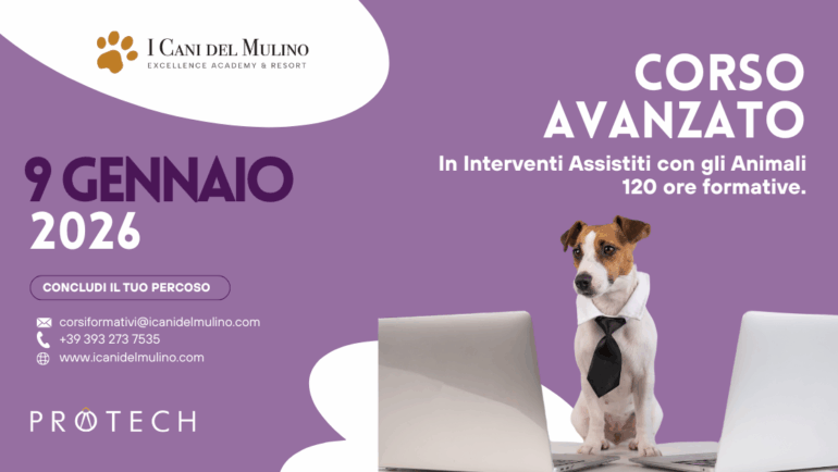 Corso Avanzato in Interventi Assistiti con gli Animali (IAA)