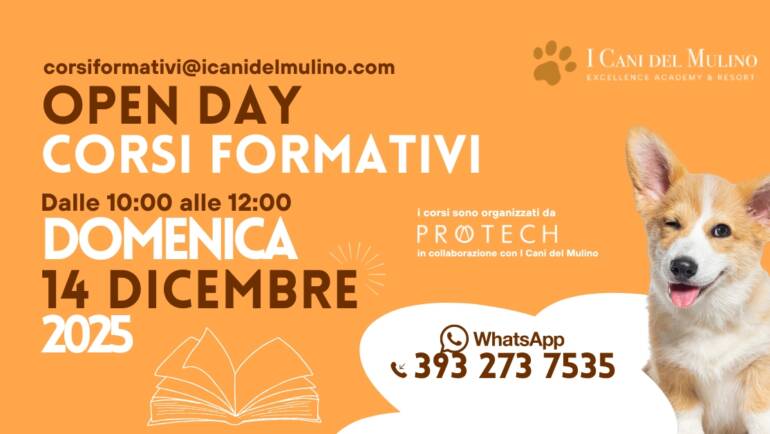 OPEN DAY – DOMENICA 14 DICEMBRE