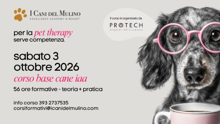 CORSO BASE CANE IAA – 3 OTTOBRE 2026