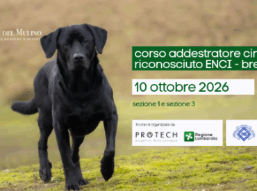 CORSO PER ADDESTRATORE CINOFILO ENCI 10 OTTOBRE 2026